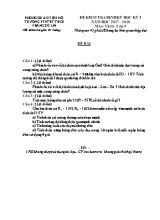 Đề kiểm tra định kì học kỳ I môn Vật lý Lớp 9 - Năm học 2017-2018 - Trường PTDTBT THCS Phăng Sô Lin (Có đáp án)